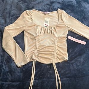 Brand:Crave Fame, size: small, gold long sleeve top
